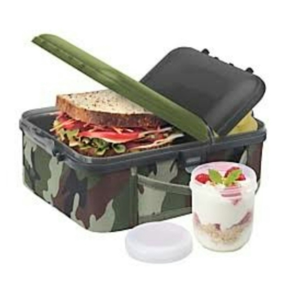 Smash Insulated All-In-One Camo Lunch Box
